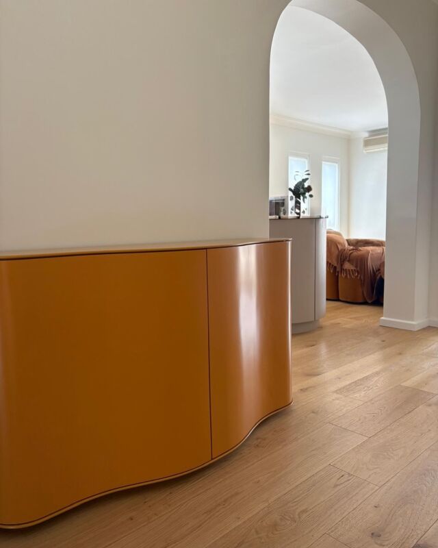 A funky sideboard kicks it off for the year. Custom made to size specifications to fit amongst a house full of curves and shapes. Colour is out there - just like the owner!